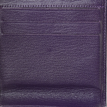 Chanel Goatskin Compact Double Sided Wallet Purple 10 of 12