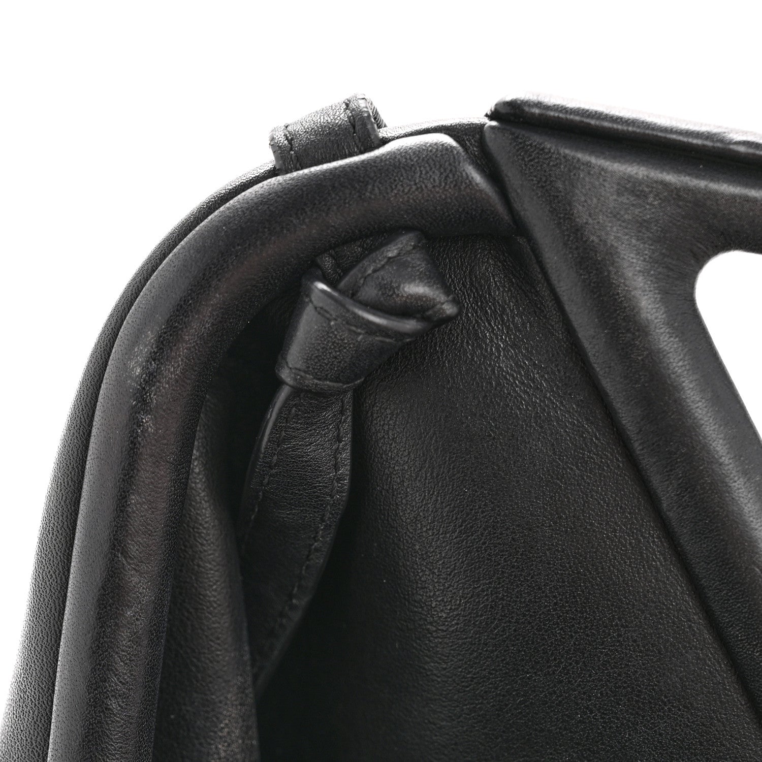 Bottega Veneta Calfskin Small The Point Triangle Bag Black 11 of 13