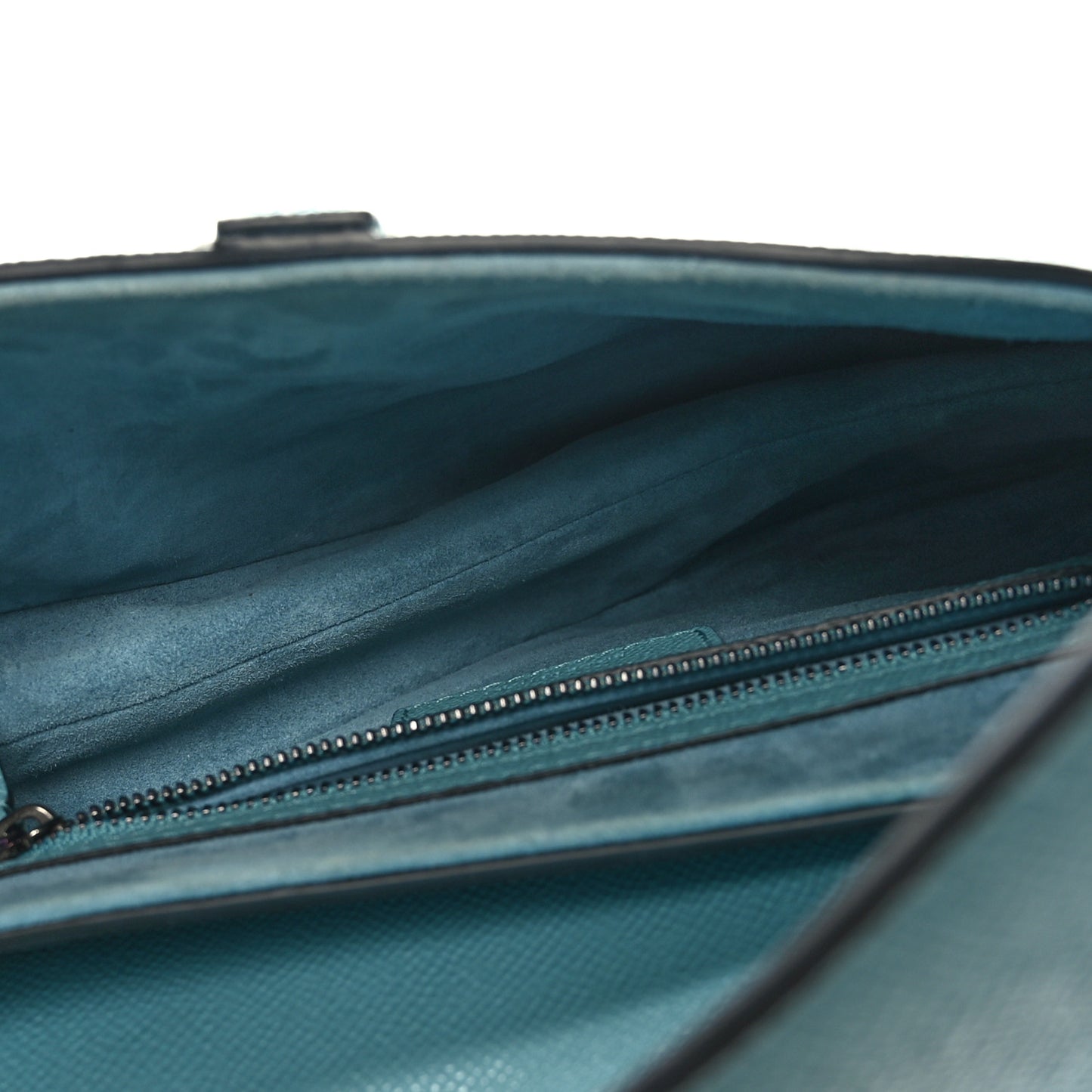Grained Calfskin Saddle Bag Sky Blue