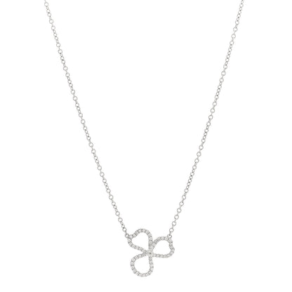 Tiffany Platinum Diamond Paper Flowers Pendant Necklace 1 of 5