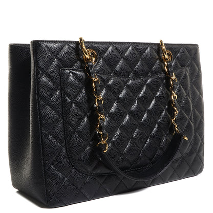 Chanel Caviar Grand Shopping Tote GST Black 3 of 9