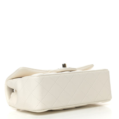Chanel Lambskin Quilted Mini Rectangular Flap White 4 of 10