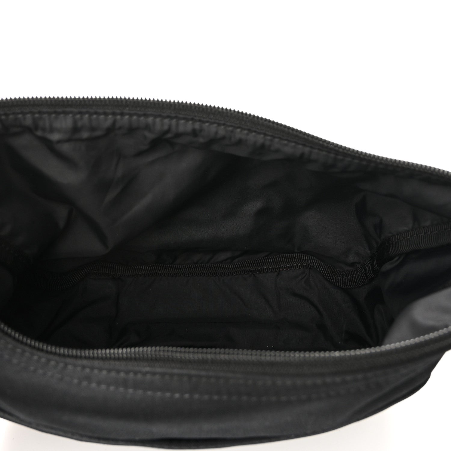 Balenciaga Recycled Sport Nylon Logo Embroidered Wheel Sling Bag Black White 5 of 9