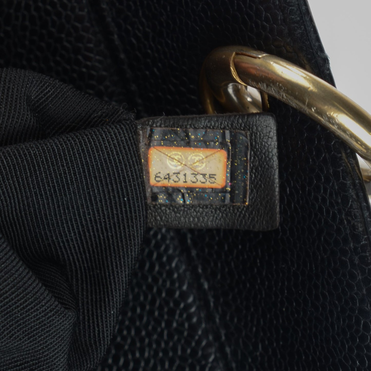 Caviar Quilted Grand Timeless Shopping Tote GTT Black