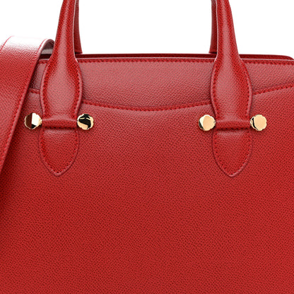 Salvatore Ferragamo Hammered Calfskin Today Satchel Lipstick 8 of 10