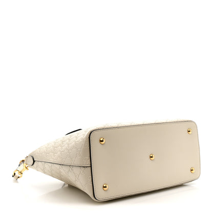 Gucci Guccissima Linea A Foldover Tote Off White 4 of 18