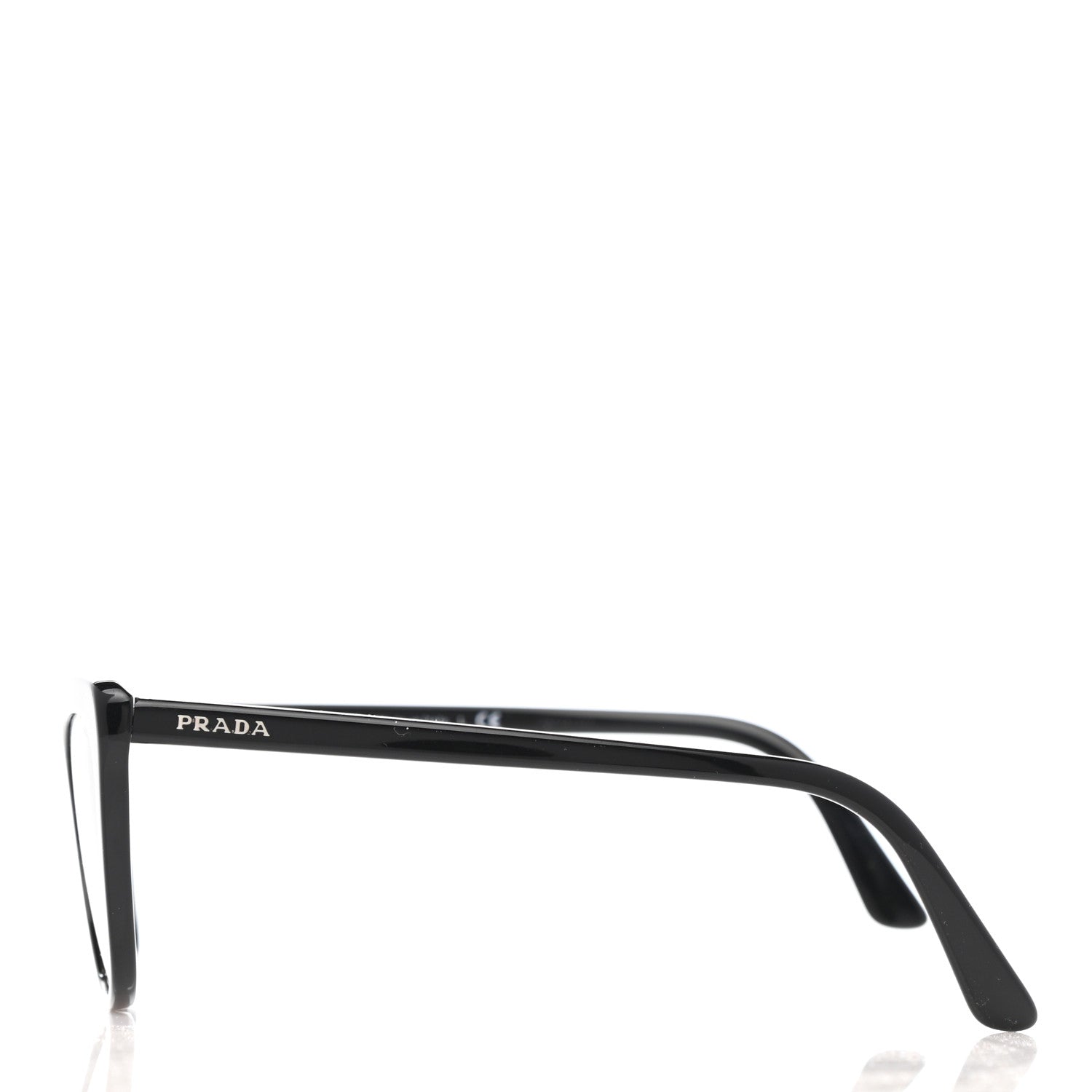 Prada Acetate Cat Eye Sunglasses SPR 01V Black 3 of 8