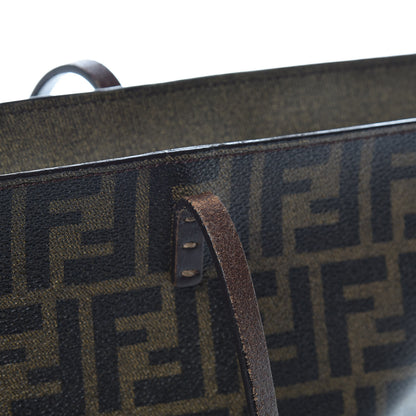Fendi Zucca Spalmati Medium Roll Tote Tobacco Moro 10 of 15