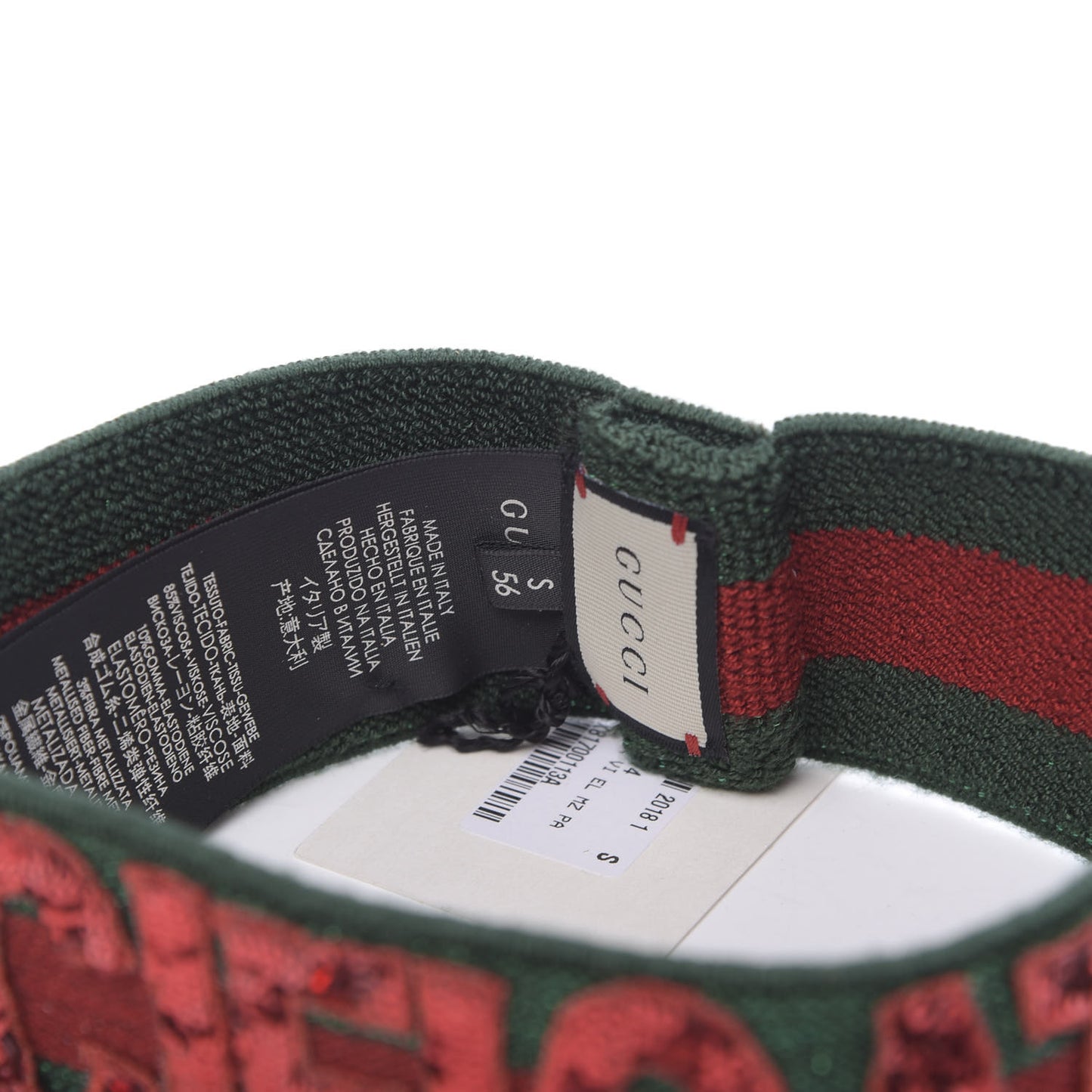 Sequin Headband Small Red Green