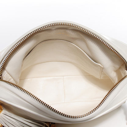 Chanel Lambskin Quilted Tassel Camera Case White 8 of 8