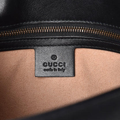 Gucci Calfskin Matelasse Small GG Marmont Shoulder Bag Black 6 of 8