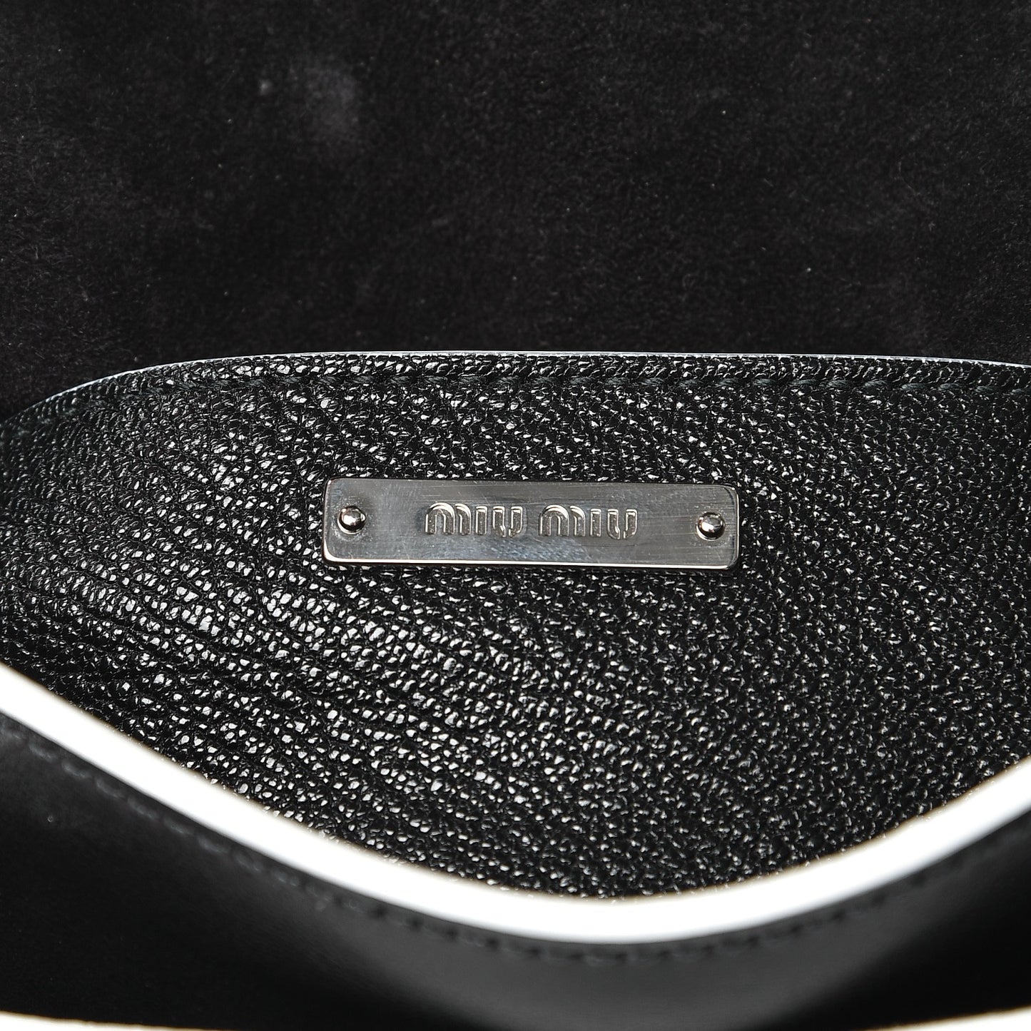 Goatskin Madras Soft Calf Crystal Embellished Lady Saddle Nero Black
