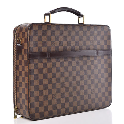 Louis Vuitton Damier Ebene Porte Ordinateur Sabana Computer Case 3 of 10