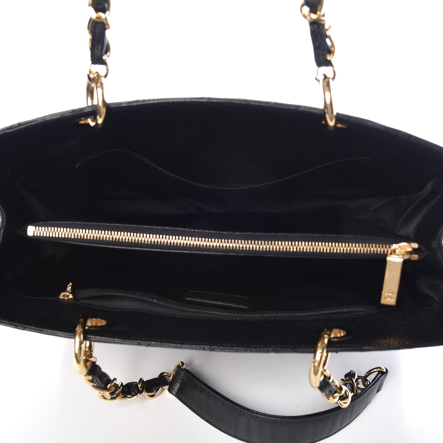 Chanel Caviar Quilted Grand Shopping Tote GST Black 5 of 10