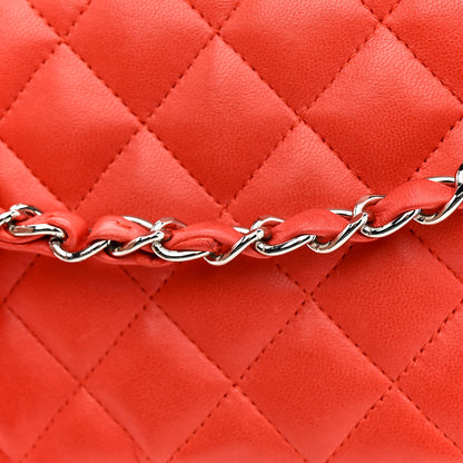 Chanel Lambskin Quilted Medium Single Flap Red 12 of 12