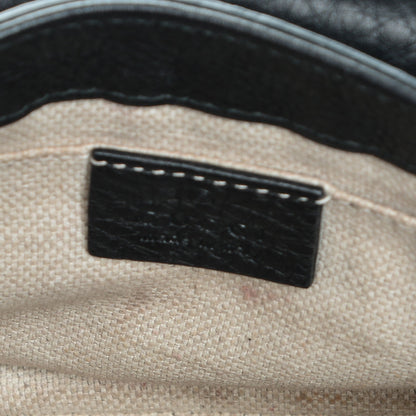 Gucci Pebbled Calfskin Small Soho Flap Crossbody Black 5 of 6