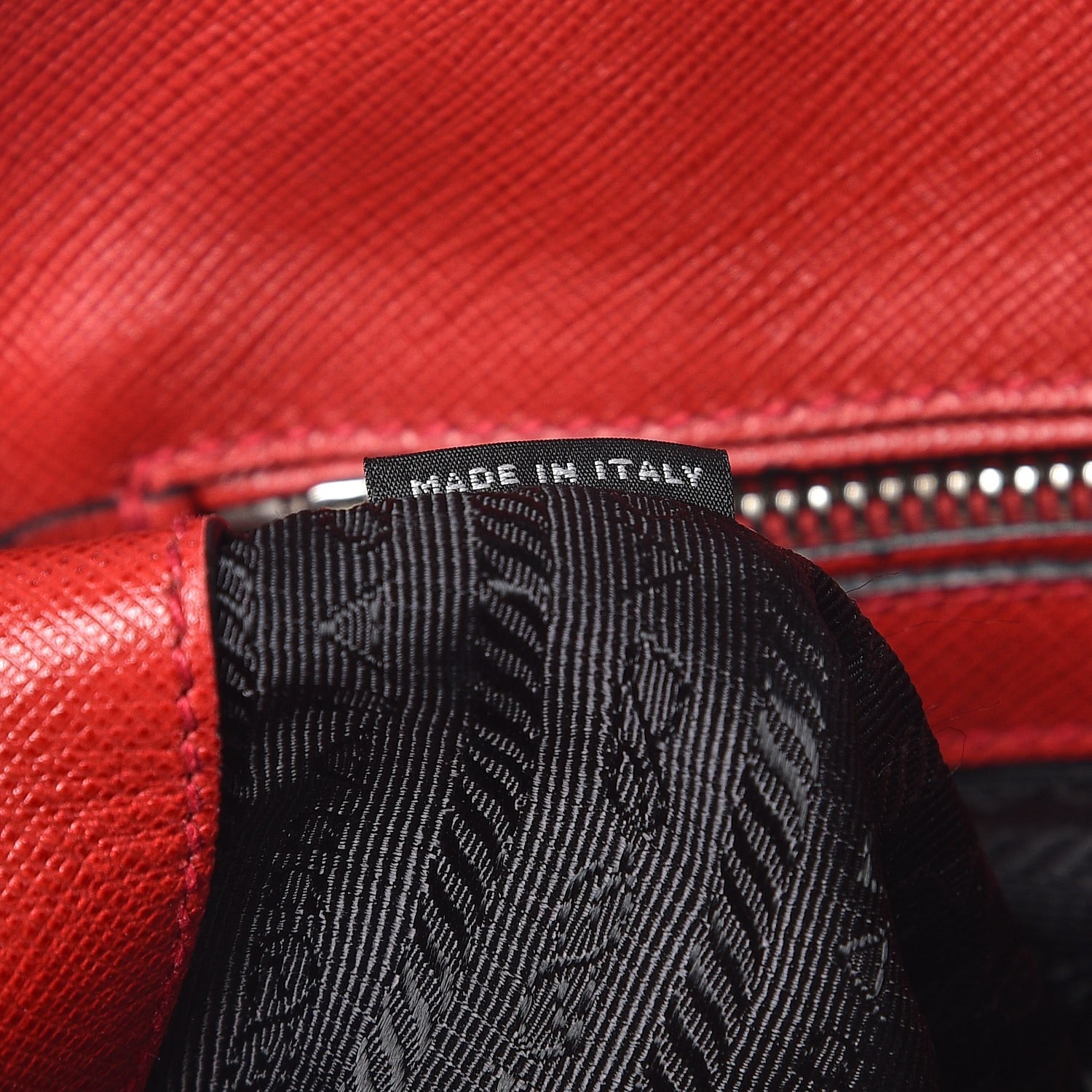 Prada Saffiano Soft Tote Fuoco 7 of 11