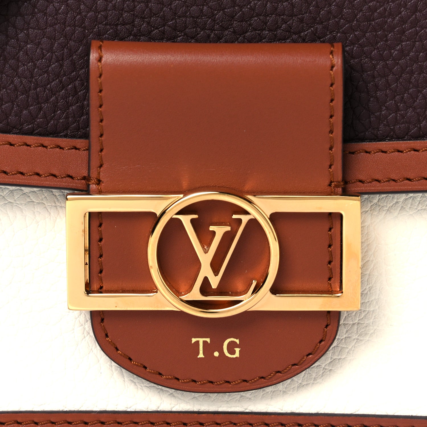 Louis Vuitton Taurillon Mini Dauphine Blackberry Snow 6 of 8
