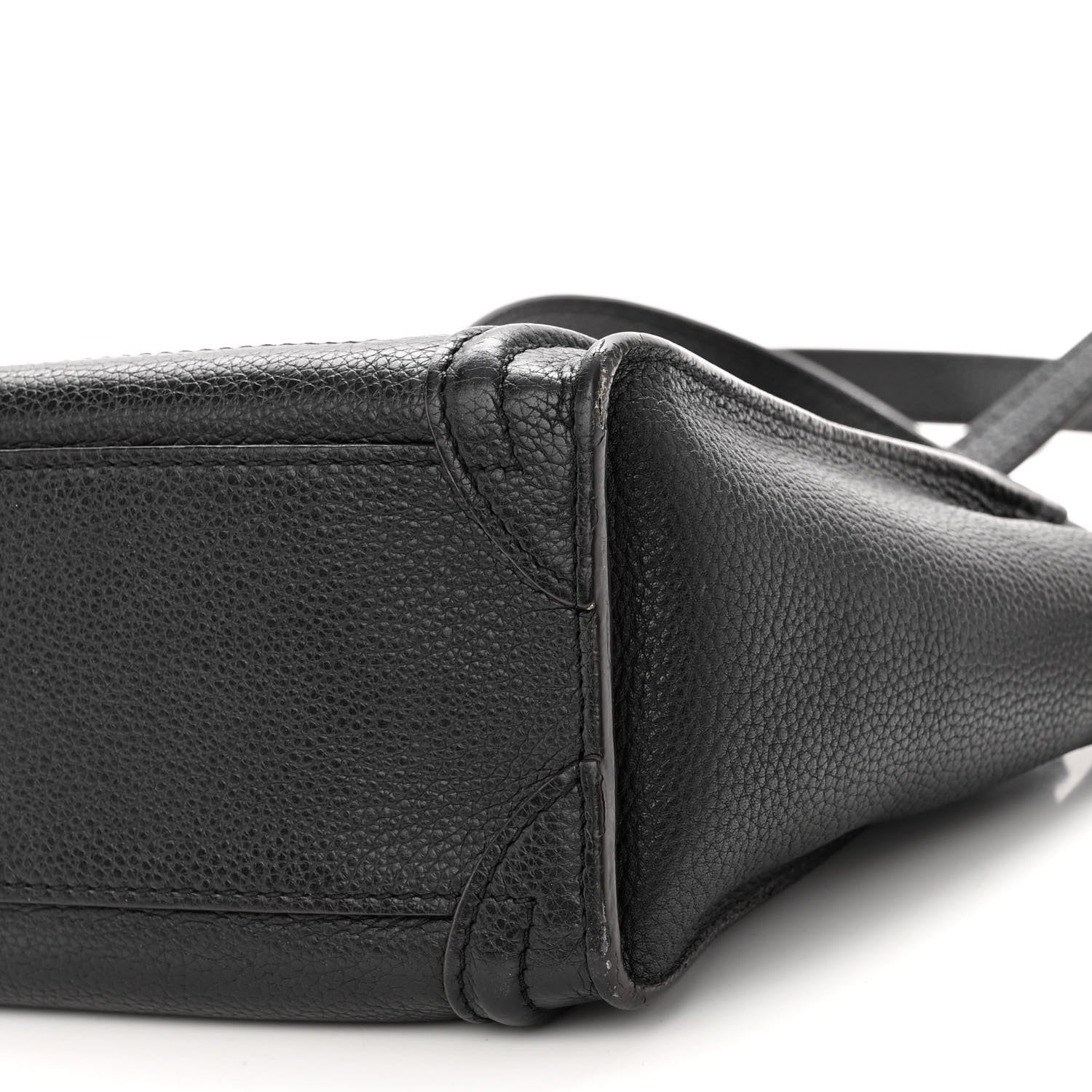 Celine Drummed Calfskin Nano Luggage Black 8 of 16