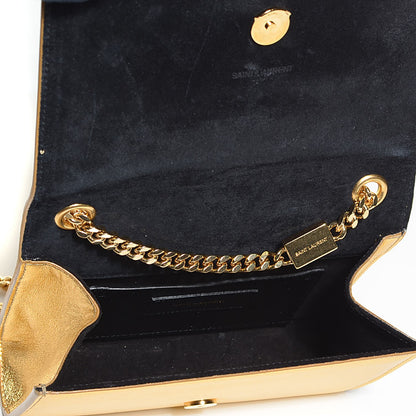 Saint Laurent Calfskin Small Classic Monogram Kate Tassel Satchel Gold 5 of 8