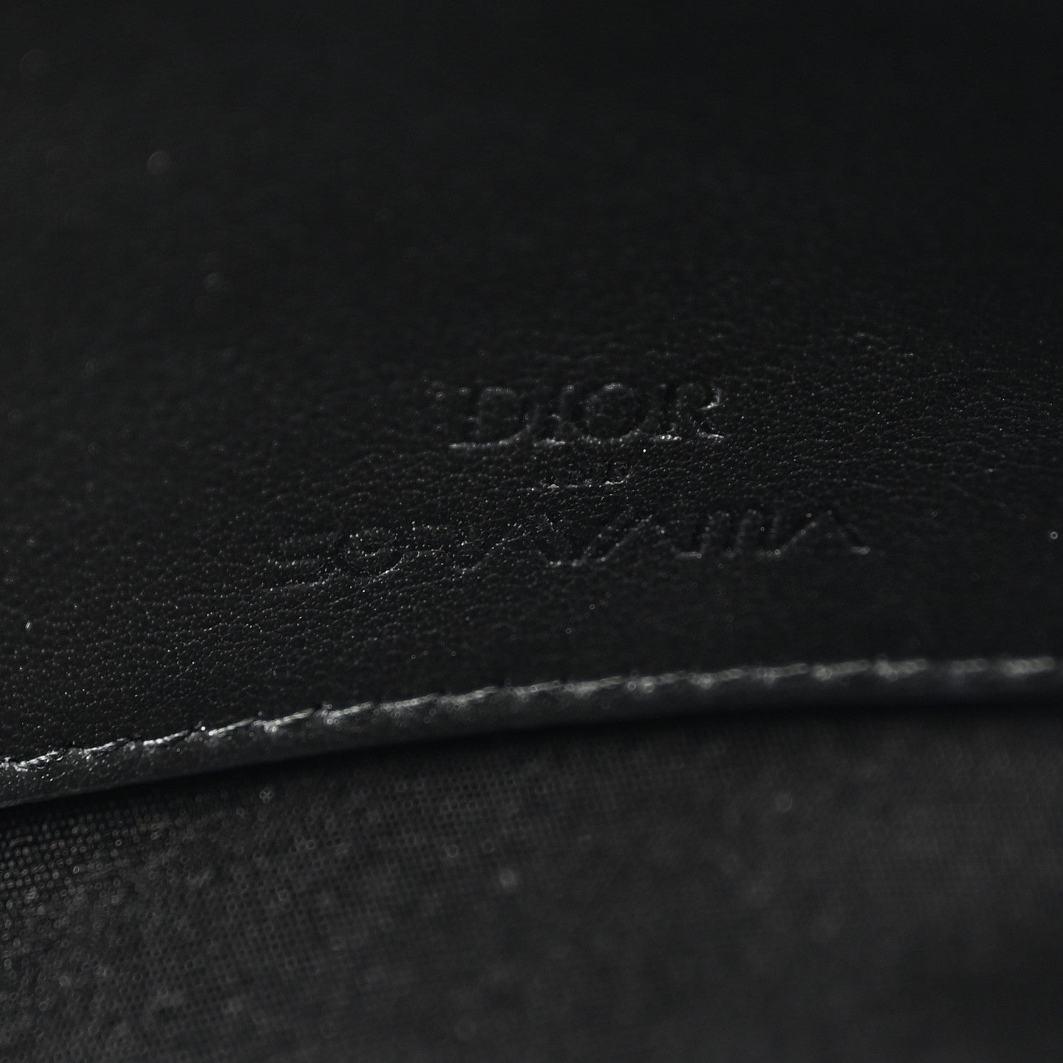 Christian Dior x Sorayama Calfskin Zipped Pouch Black 6 of 10