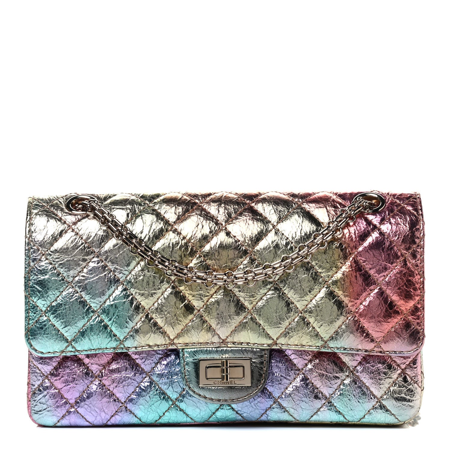Chanel Metallic Goatskin Quilted 2.55 Reissue 225 Flap Multicolor 1 of 4