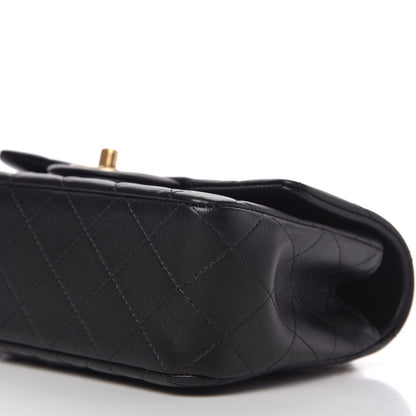 Chanel Lambskin Quilted Mini Top Handle Rectangular Flap Black 7 of 10