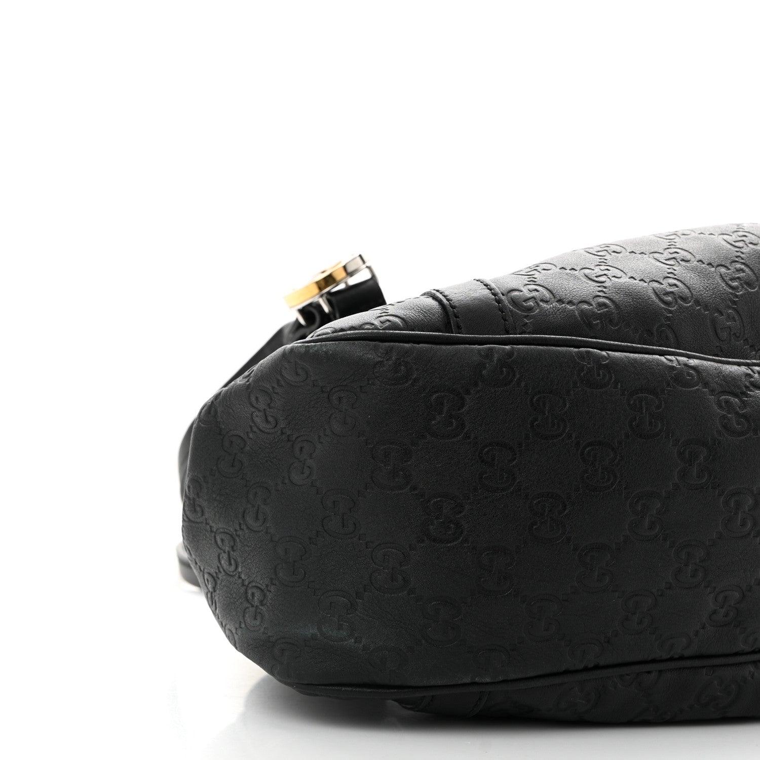 Gucci Guccissima Medium GG Twins Shoulder Bag Black 9 of 11