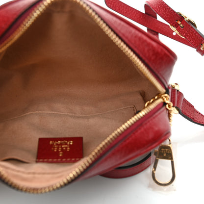 Gucci X DORAEMON Mini Vintage GG Supreme Monogram Camera Bag Beige Cherry Red 5 of 9