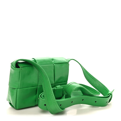 Bottega Veneta Paper Calfskin Maxi Intreccio Extra Mini Cassette Crossbody Bag Parakeet 2 of 8