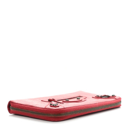 Balenciaga Agneau Classic Hardware Compagnon Wallet Rouge Coquelicot 4 of 8
