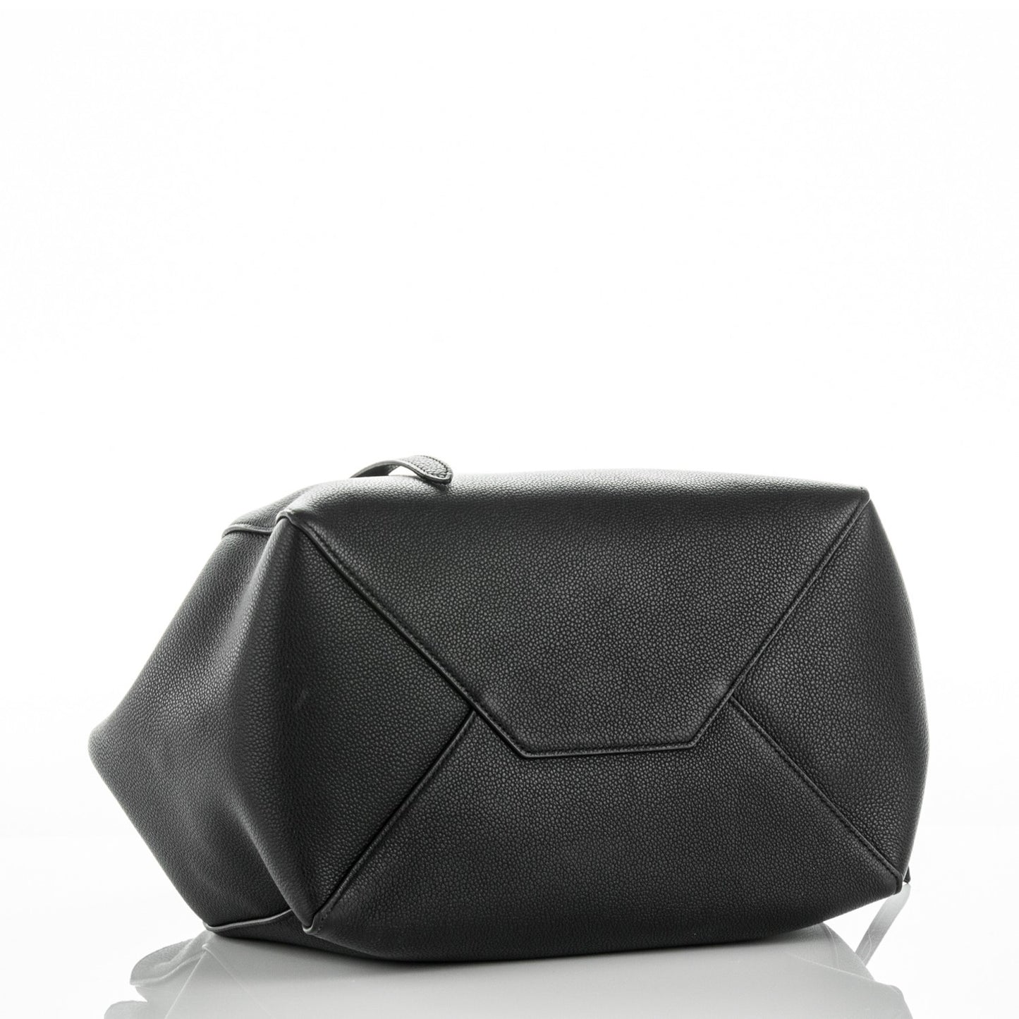 Soft Grained Calfskin Small Belt Cabas Phantom Black