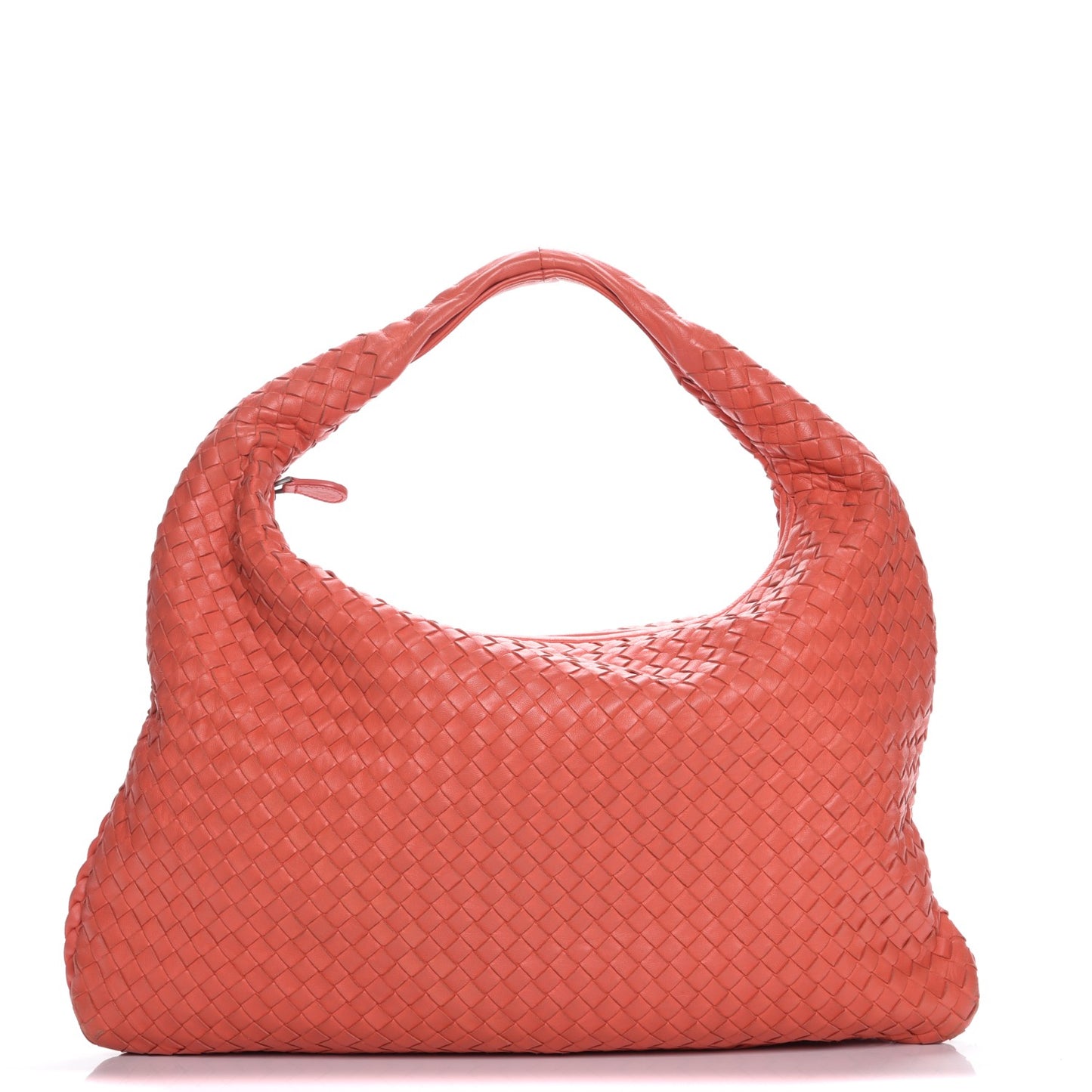 Nappa Intrecciato Large Veneta Hobo Magma