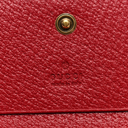 Gucci GG Supreme Monogram Queen Margaret Card Case Red 6 of 6