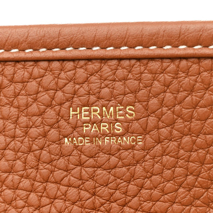 Hermes Taurillon Clemence Evelyne III PM Gold 6 of 11