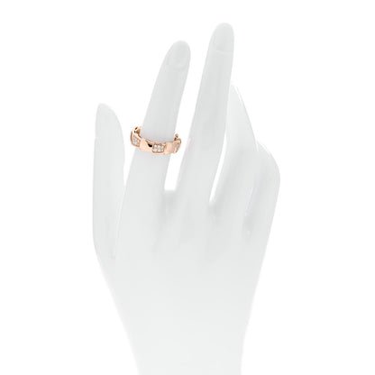 Bulgari 18K Rose Gold Diamond 6mm Serpenti Viper Band Ring 52 6 2 of 6