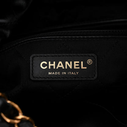 Chanel Shiny Calfskin Quilted Small Chanel 22 Black 7 of 12
