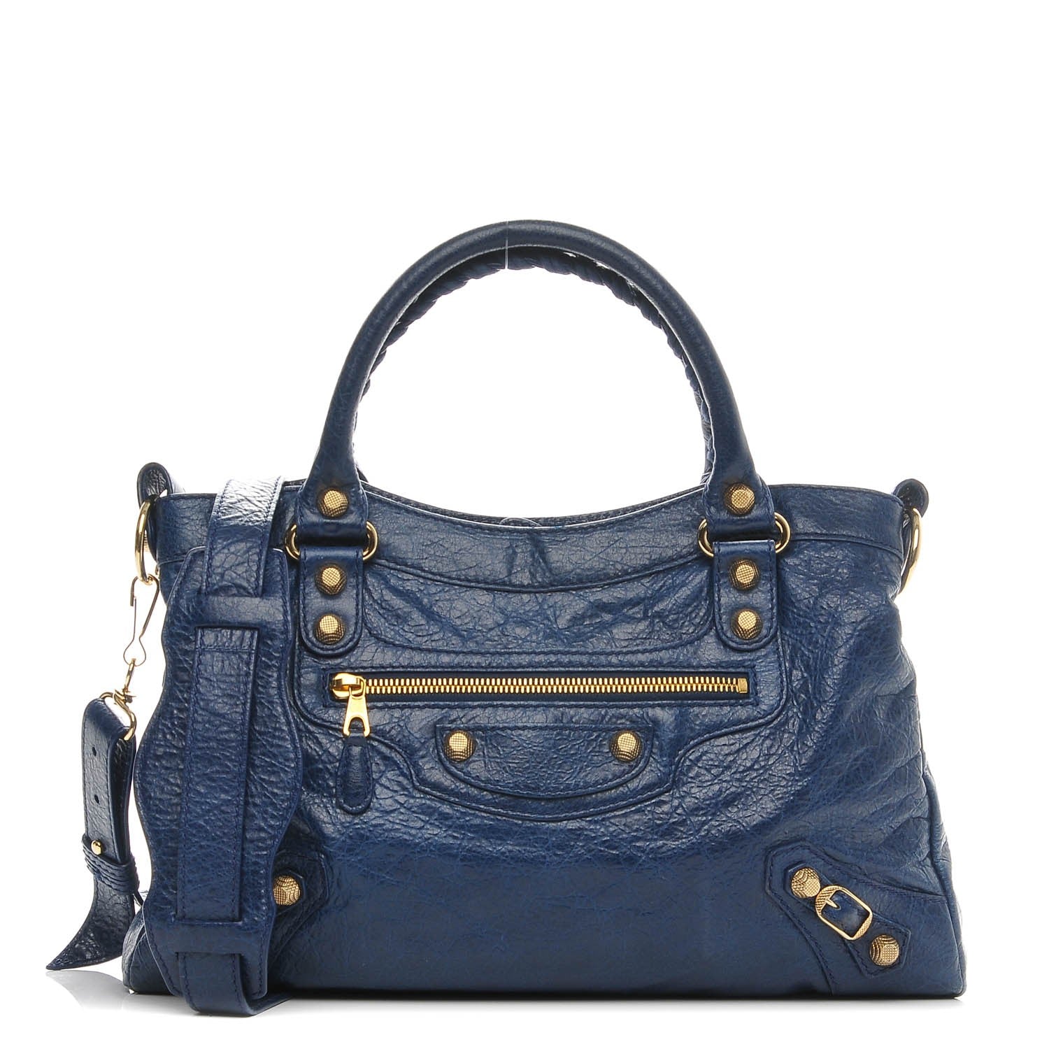 Balenciaga Agneau Giant 12 Gold Hardware Town Bleu Mineral 1 of 7