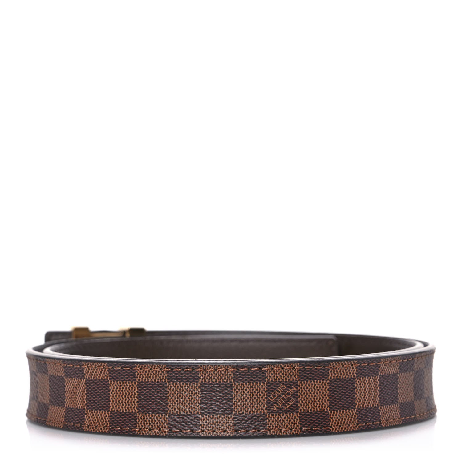 Louis Vuitton Mini Damier Ebene 25mm LV Initiales Belt 85 34 2 of 6