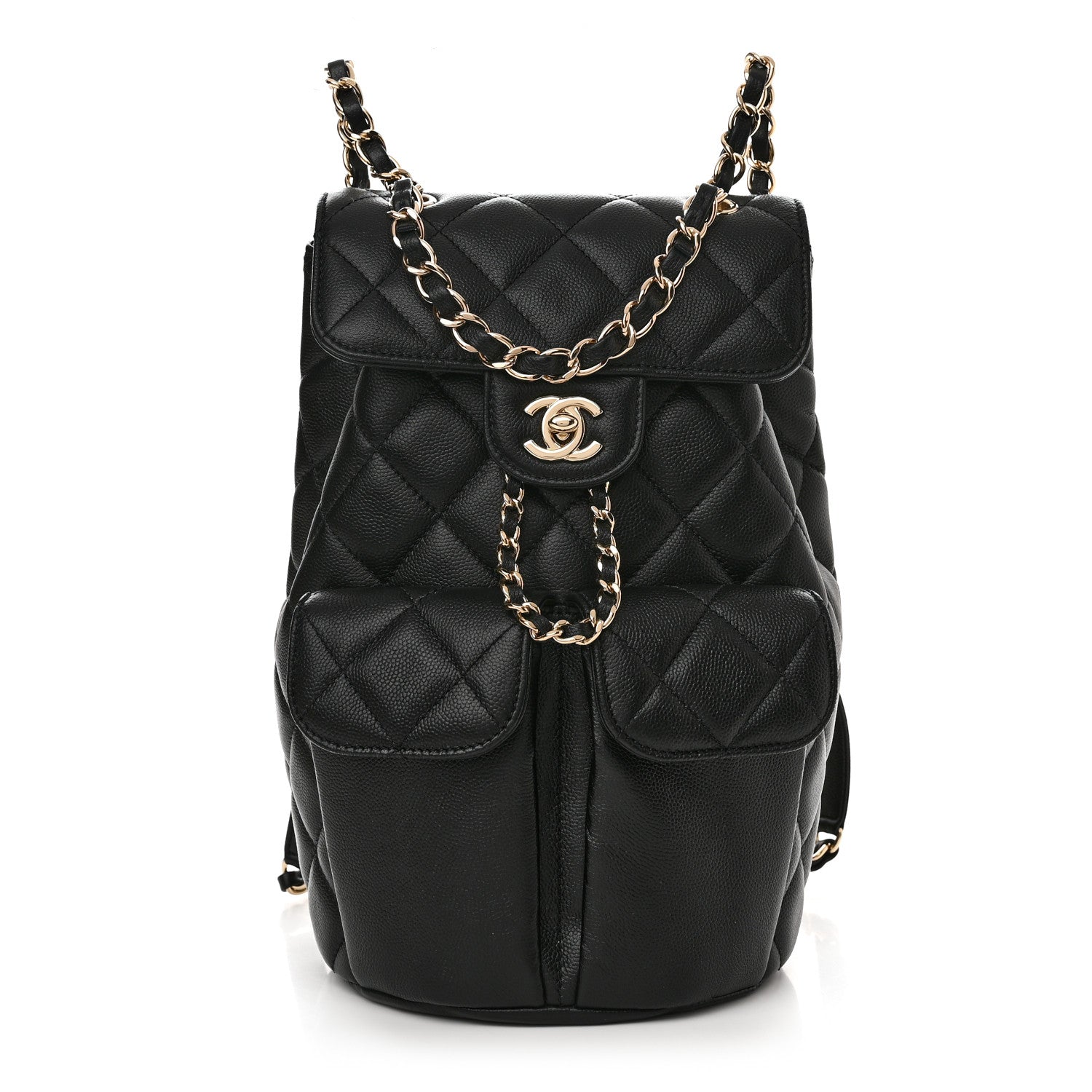 Chanel Caviar Quilted Pockets Backpack Black 1 of 11