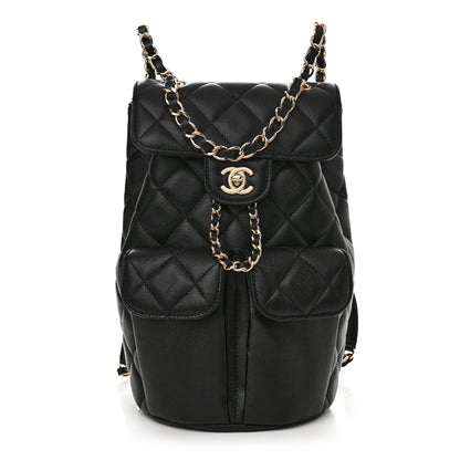 Chanel Caviar Quilted Pockets Backpack Black 1 of 11