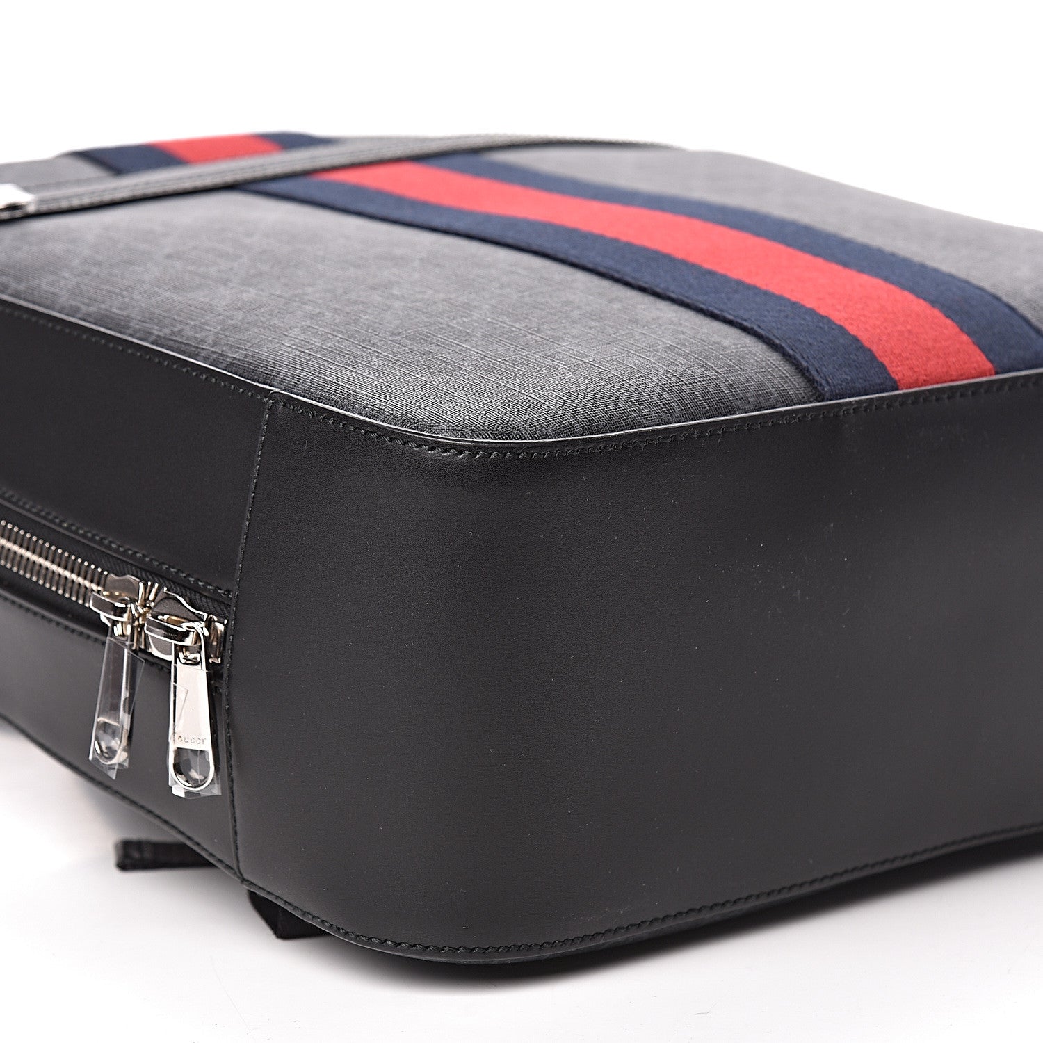 Gucci GG Supreme Monogram Web Tote Backpack Black Grey 8 of 10