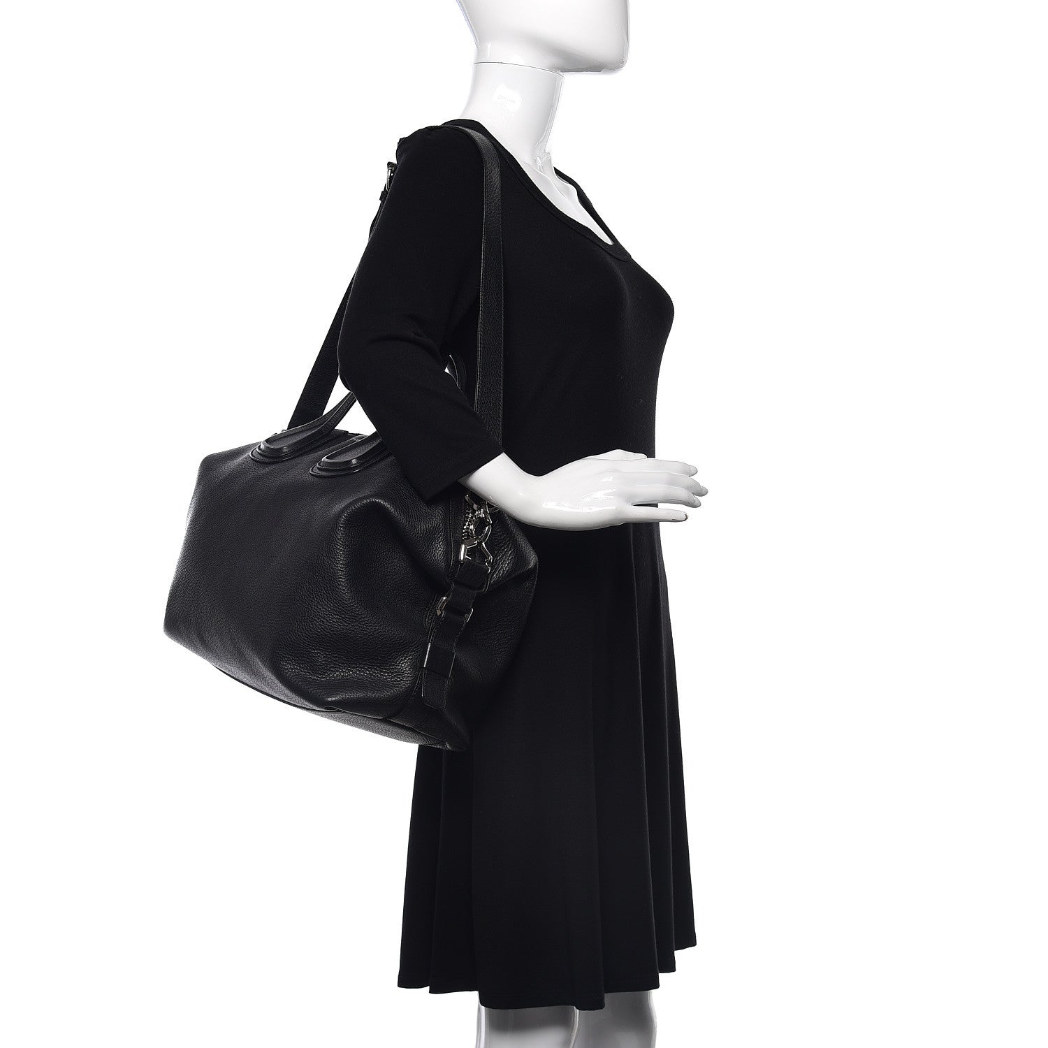 Givenchy Waxy Grained Calfskin Medium Nightingale Black 2 of 19