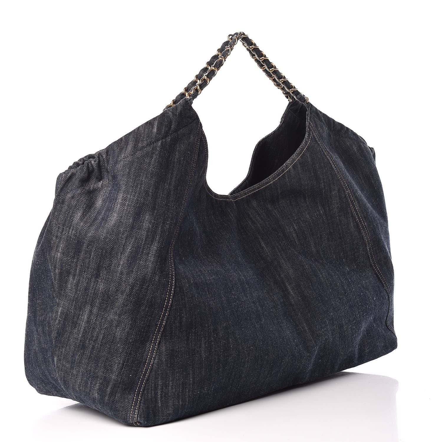 Chanel Denim XXL Coco Cabas Tote Blue 3 of 12