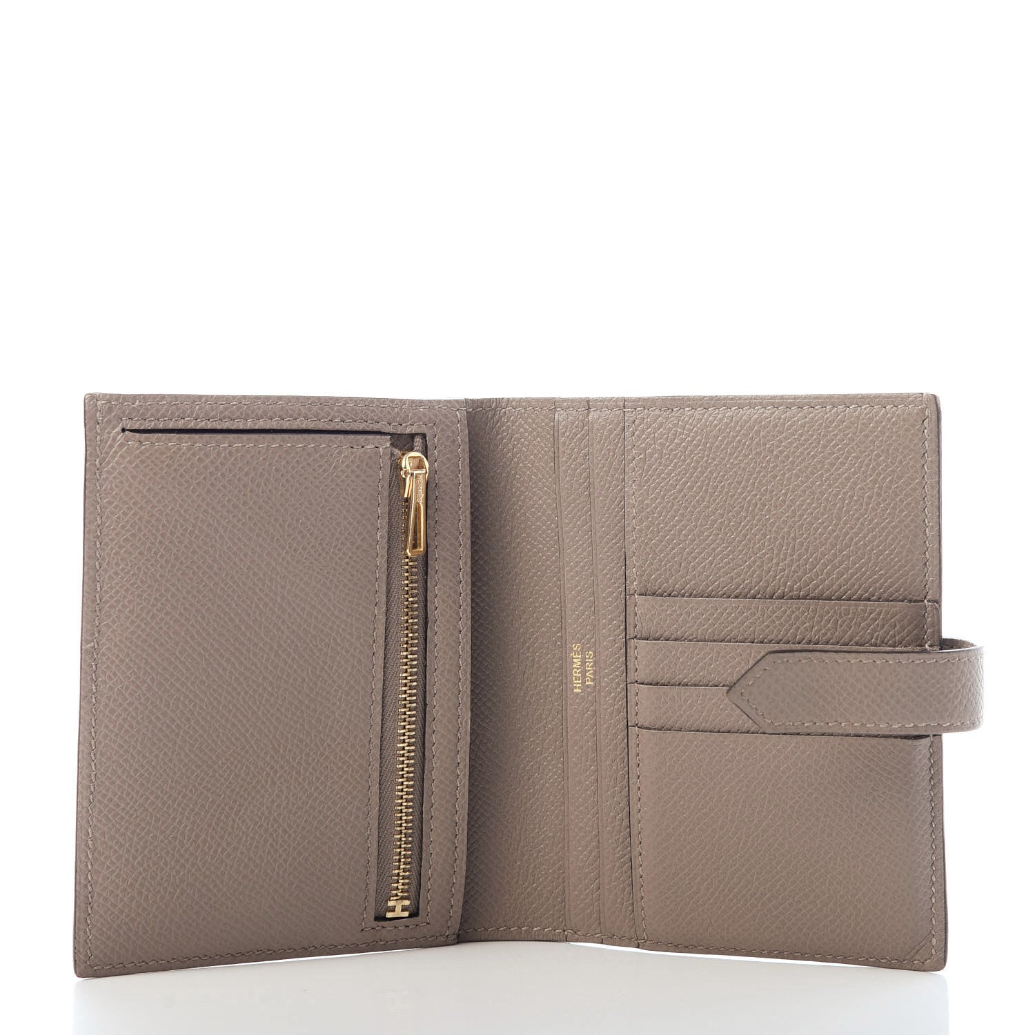 Hermes Epsom Bearn Compact Wallet Gris Asphalt 5 of 6