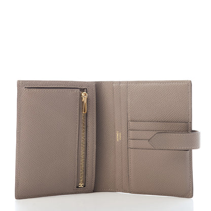 Hermes Epsom Bearn Compact Wallet Gris Asphalt 5 of 6