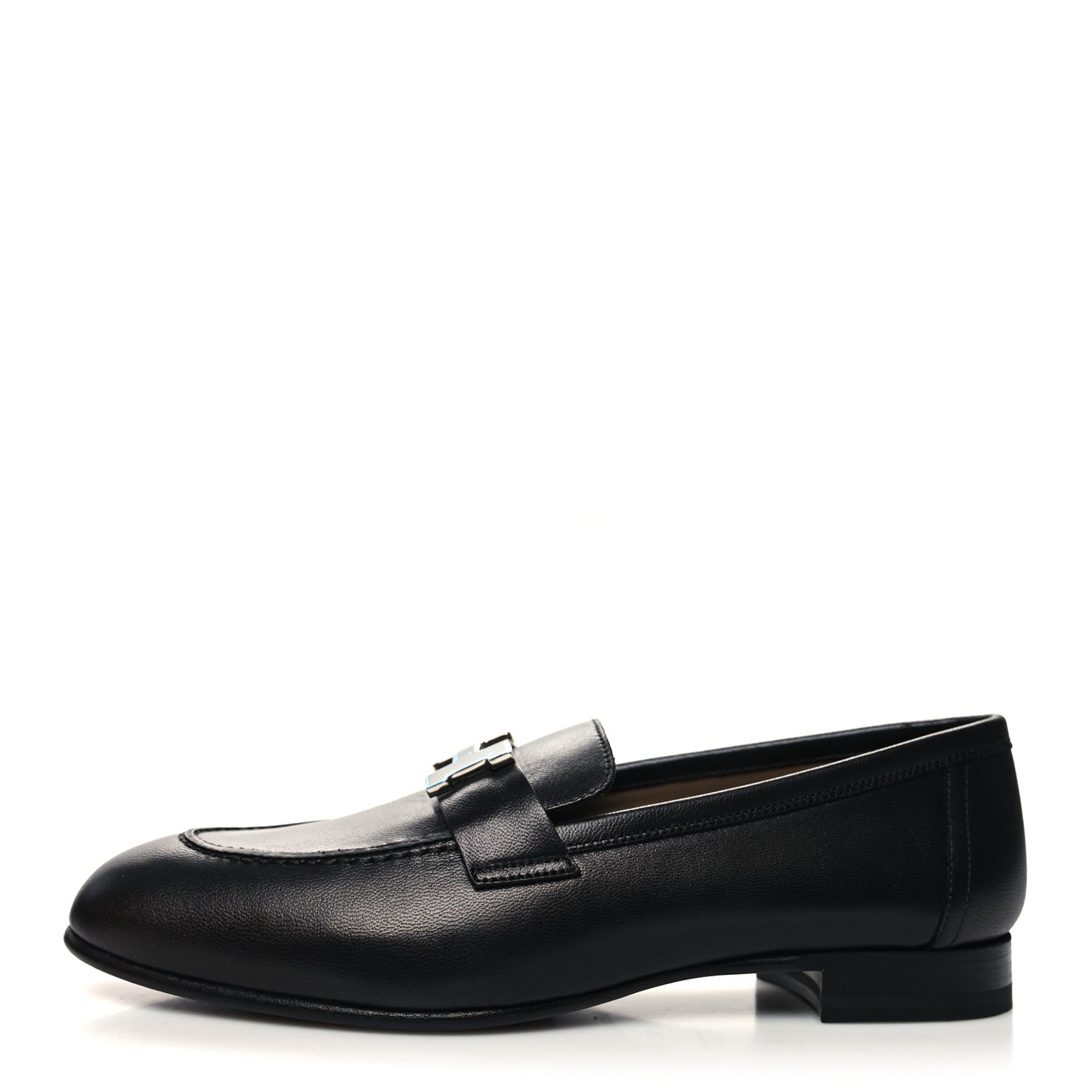 Goatskin Womens Paris Loafers 37 Black