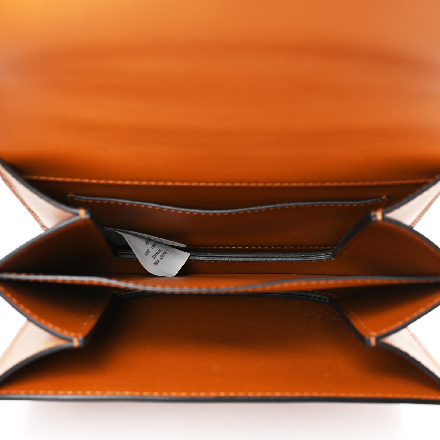 Vitello Barocco Virtus V Small Top Handle Shoulder Bag Brown