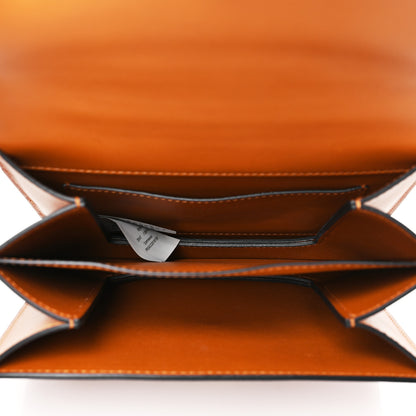 Versace Vitello Barocco Virtus V Small Top Handle Shoulder Bag Brown 5 of 8