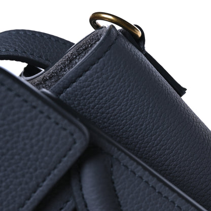 Celine Drummed Calfskin Nano Luggage Kohl 13 of 14